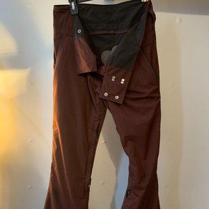 BRAND NEW Holden Women's Skinny Snowboarding Pants Size L Maroon